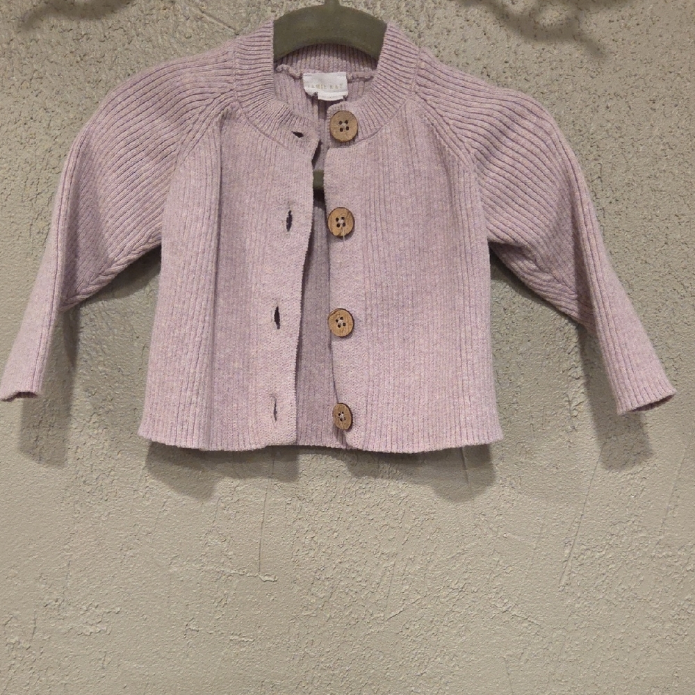 Jamie Kay Lilac Ribbed Kids Sweater
